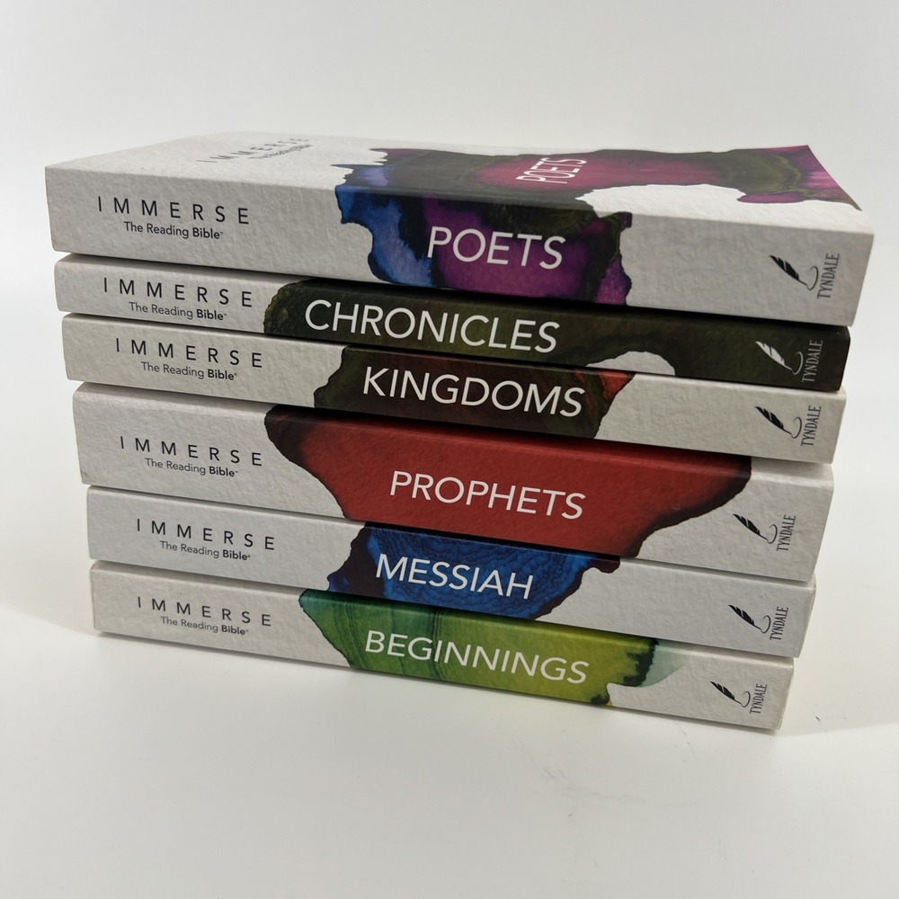 Immerse: The Reading Bible - Complete Six-Volume Set by Tyndale 2017 Paperback